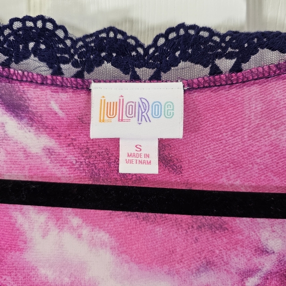 LuLaRoe Multi Color Semi-sheer Duster Size Small - Picture 2 of 10